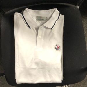 Moncler polo size large white